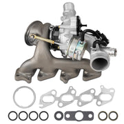 YEHERIT front view turbocharger showing full assembly and direct fit benefit