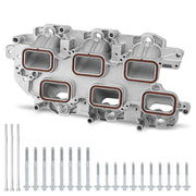 YEHERIT front view of aluminum lower intake manifold shows fitment advantage