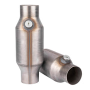 Yeoflagtrade front view showing both catalytic converters and ready-to-install benefit