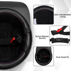 Yesmotor interior liner detail displaying breathable padding for rider comfort