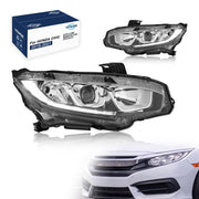 YEWISE front assembly pair showing complete halogen headlight set and fitment benefit