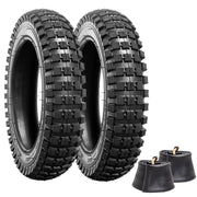 YeYouC front view of two 12.5x2.75 tires and tubes, ready to replace old wheels