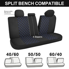 YGL rear seat setup illustrating full-set coverage and uniform style