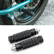 YIBEICO front view of passenger foot peg showing fit and durability benefit