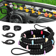 YIBEICO front view on Jeep showing secure duck display and easy visibility