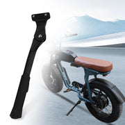 YIBEICO front view of black aluminium kickstand showing sturdy profile and improved stability