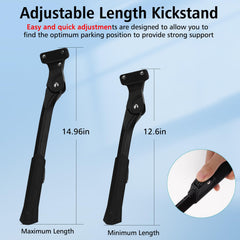 YIBEICO detailed view of the kickstand length adjustment mechanism for easy, tool-free setup