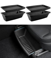 Yieokei front view under seat organizer showing neat storage benefit