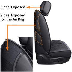 YIERTAI rear seats installed showing complete coverage and tidy appearance