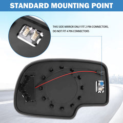 Yikesai mirror back ABS backing detail offering durable secure mounting