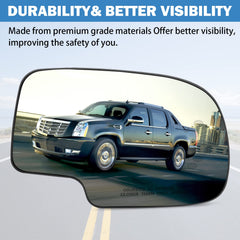 Yikesai mirror glass close-up showing clear reflection and improved visibility
