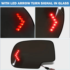 Yikesai LED turn signal lit in mirror enhancing side visibility