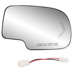 Yikesai right-side mirror glass front packaging showing fit and benefit
