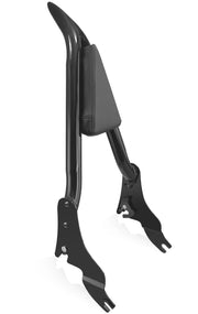 YikHouMall sissy bar front view showing full 22 inch height and passenger support