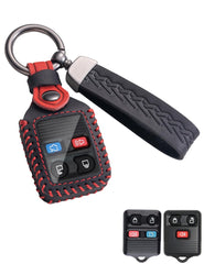 YINEOR front view showing fitted leather cover and button alignment benefit protection