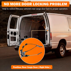Yinlowa latch mounted on van door demonstrating proper installation and restored function