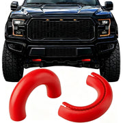 Yinnianets front tow hook cover installed on bumper protects finish