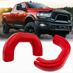 Yinnianets front tow hook covers on RAM bumper protecting hooks
