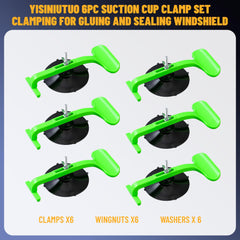 YISINIUTUO suction cup closeup showing strong adhesion on glass