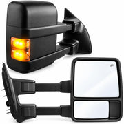 YITAMOTOR front-mounted mirror on Ford Super Duty showing improved view