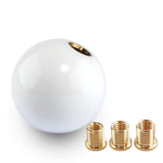 YIUIY front view of pure white shift knob showing polished finish for visual upgrade