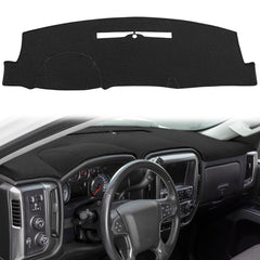 Yiz dash cover front overview showing full dashboard protection and reduced glare