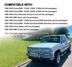 Yiz dash cover installed in 1992–94 GMC Yukon, reduces glare and heat