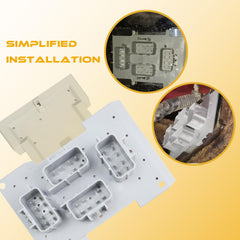 YIZHIHUA board installed in lamp housing illustrating straightforward repair benefit