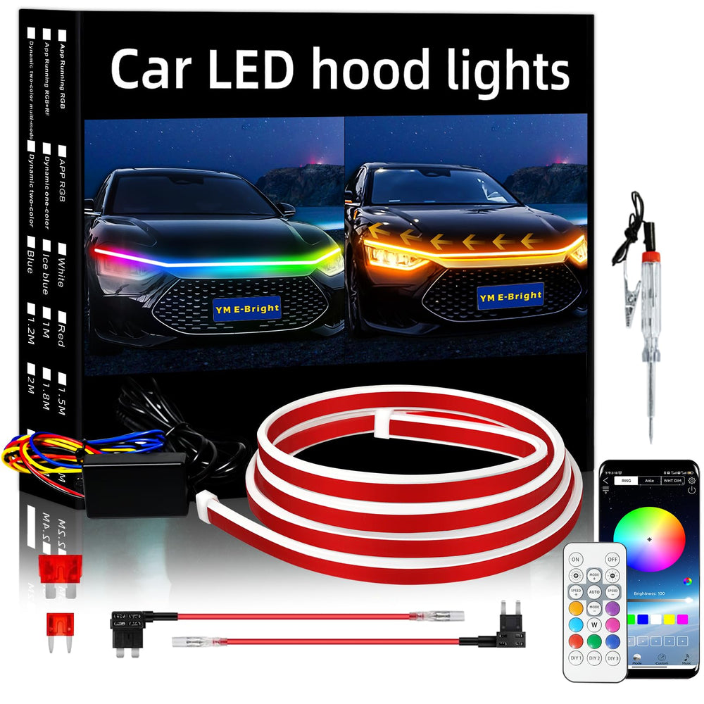YM E-Bright front packaging showing kit contents and benefit of ready-to-install parts