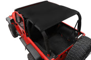YOCTM front view on Jeep Wrangler TJ showing increased passenger shade and UV protection