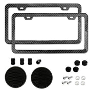 Yogrvner front view of carbon fiber printed frame showing sleek styling and durable protection