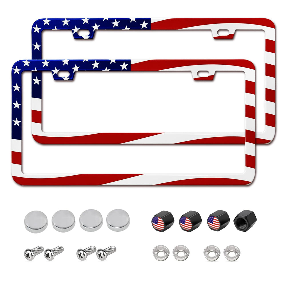 Yogrvner front view flag frame showing bold design and patriotic appeal