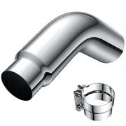 YOLANDO front view of elbow showing inlet and outlet, highlights fit and finish