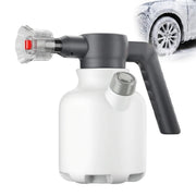 YoMeite sprayer front view showing compact design and fast cleaning benefits