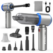 Yomile front view handheld vacuum showing compact design and portability benefit