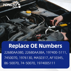 Yongtoparts side profile showing port layout and bolt holes for OE compatibility