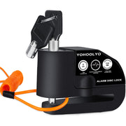 YOHOOLYO front view lock on rotor showing secure placement and visible deterrent