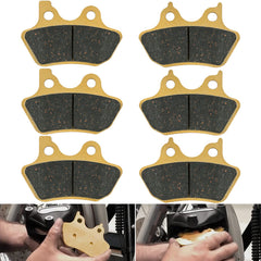 Yoursme front packaging showing the 2 front and 1 rear brake pads and clear fitment info