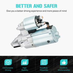 Youxmoto starter label and spec plate showing voltage and part number clarity