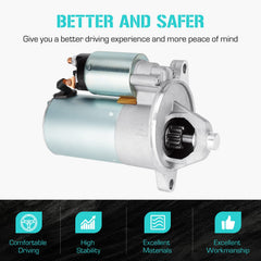 Youxmoto starter label and spec plate highlighting 12V PMGR and model numbers benefit correct match