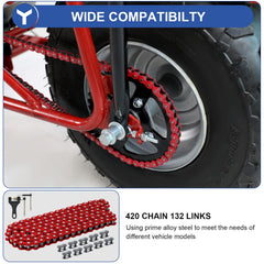 YOXUFA close-up of alloy link detail highlighting wear-resistant surface treatment benefit