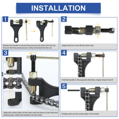 YOXUFA ten connector links displayed for secure chain reassembly after cutting