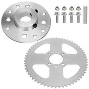 YOXUFA front assembly showing hub and 60T sprocket for reliable drivetrain