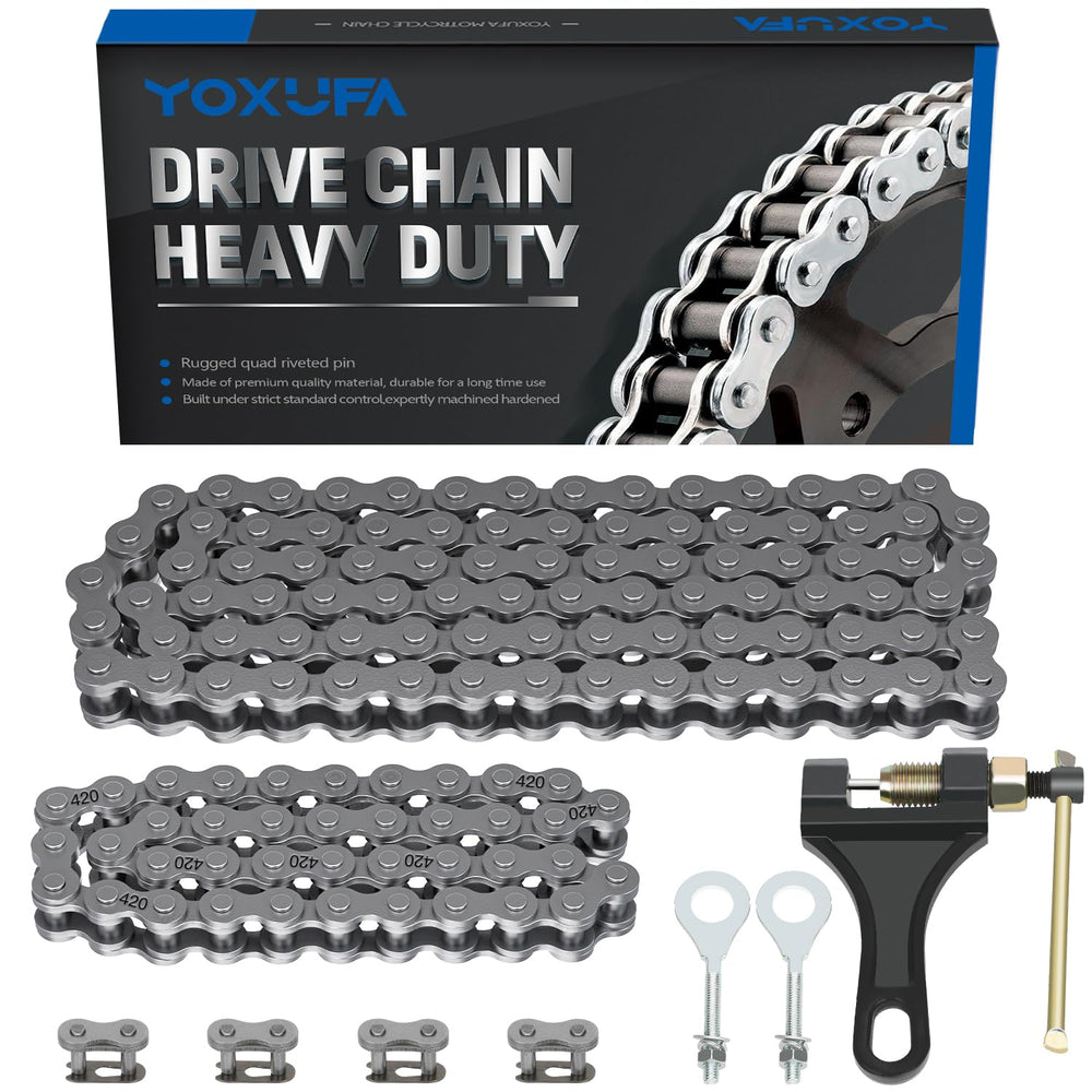 YOXUFA front packaging with both 42 and 90 chains showing reliable replacement