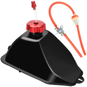 YOXUFA front view of metal gas tank showing fitment advantage