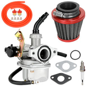 YOXUFA carburetor front assembly showing throat and choke lever for reliable starts
