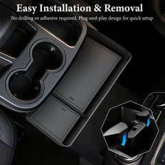 YPHUIKI anti-slip mat removed for cleaning, preventing items from sliding
