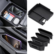 YPHUIKI center console front view showing organized compartments and quick access