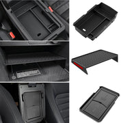 YPHUIKI front view of center console organizer showing tidy compartments and quick access