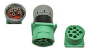 YPP green adapter front view showing connector and secure fit benefit